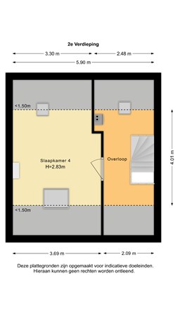 Floorplan - Willem de Zwijgerlaan 13, 2635 JJ Den Hoorn